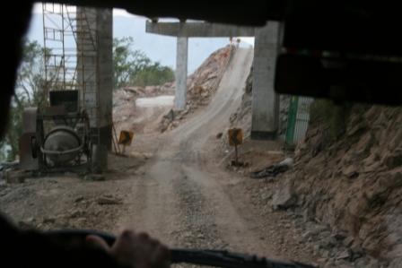 Aufregende Baustellenpassage